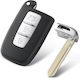 Techstar Husa Pliabilă Pentru Chei Auto Compatibilă Hyundai Sonata Azera Genesis Coupe Ix35 I30 I45 Kia Forte Sportage K2 K5 3 Butoane Cu Suport Portbagaj Hyn14 Lamă Stânga Fără Electronice