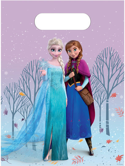 Procos Plastic Gift Bag with Frozen Theme 22x17cm 6 Pieces