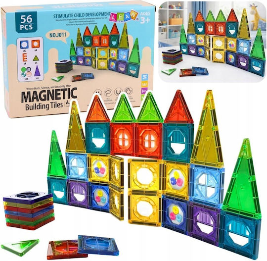 Lean Toys Magnetic Construction Toy Blocks Set 3d