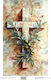 Craftistico Reispapier Decoupage 30x40cm Kreuz Olive Zweig