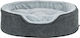 Vital Lino Soft Bed Dog Cat Oval Gray Light Gray 110 X 92 Cm