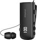 Firo H16 In-ear Bluetooth Handsfree Ακουστικό Πέτου Μαύρο