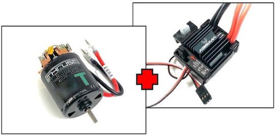 1:10 Четков Мотор За Скала Комбо 50t Състезателен Мотор & 80a ESC Thrust B-spec V2 Absima