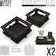 Square Bottle Holder Pack X2
