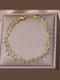 Women's Chain Bracelet Made of Gold Plated Steel