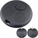 Techstar Remote Key Case Compatible Smart Fortwo 450 City-coupe Cabrio Roadster Forfour 3 Buttons Black