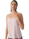 Cotton Pink Women's Tank Top with Spaghetti Strap