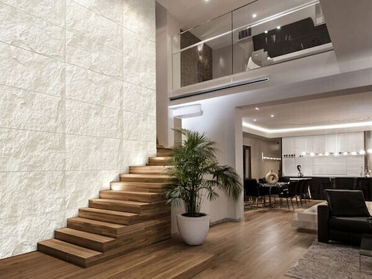 3D Wall Panels with Glue Beige Panel 60x120cm