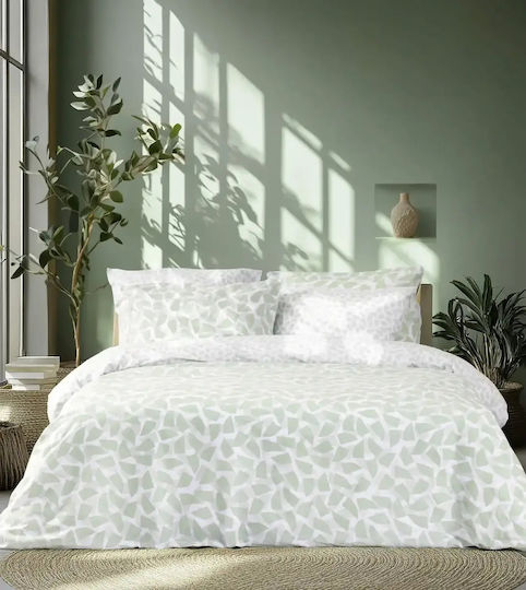 Nima Oriant Set Cearceafuri de Pat Super King 240x260cm Menta (4 Bucăți)