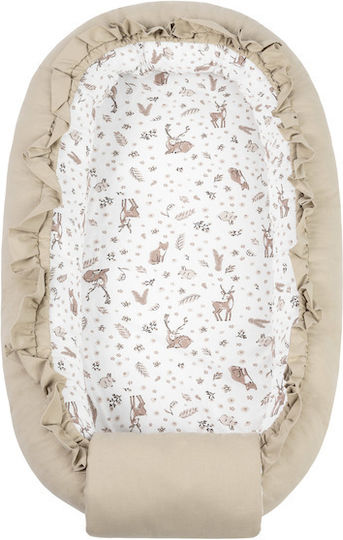 Sensillo Βρεφικό Μαξιλάρι Φωλιά Forest Beige 45x80εκ.