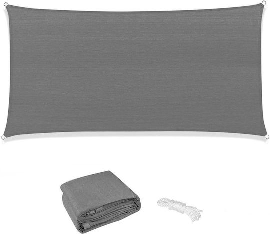 Sidirela Plasă de Umbră Gri cu Inele 2.5x4m 170gr/m²