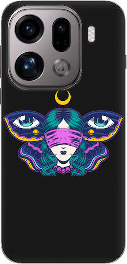 Oppo Find X9 Pro Eye In My Ear Black Colored Silicone TPU Mobile Phone Case