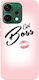 Oppo Reno 14 Girl Boss Kiss Transparent Silicone Tpu Θήκη