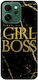 Oppo Reno 14 Fs Girl Boss Marble Transparent Silicone Tpu Θήκη