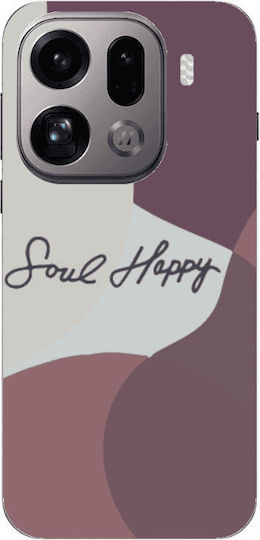 Oppo Find X9 Pro Soul Happy Transparent Silicone TPU Case