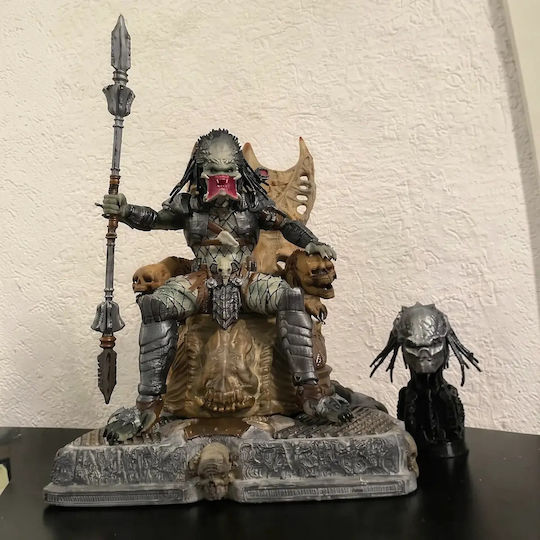 Φιγούρα Predator On Throne 3d Εκτυπωμένη-7 6 Cm 1:24