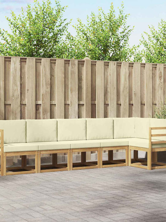 Canapea De Colț Pentru Exterior Din Plastic Cu Perne 304x126.5x73cm