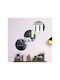 SteweHome SteweHome Wandspiegel mit Silber Kunststoff Rahmen Durchmesser 20cm 4 Stück