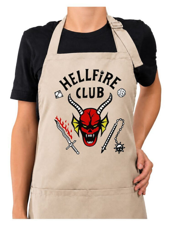 Koupakoupa Hellfire Club Kitchen Apron Beige 22...