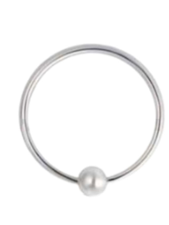 Silver And More Earring Hoop Silver