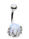 Silver And More Belly Button Piercing Earring Steel Silver