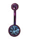 Silver And More Piercing de Buric din Oțel Violet