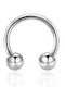 Silver And More Barbell Eyebrow Piercing Earring Steel 8 x 3mm Silver