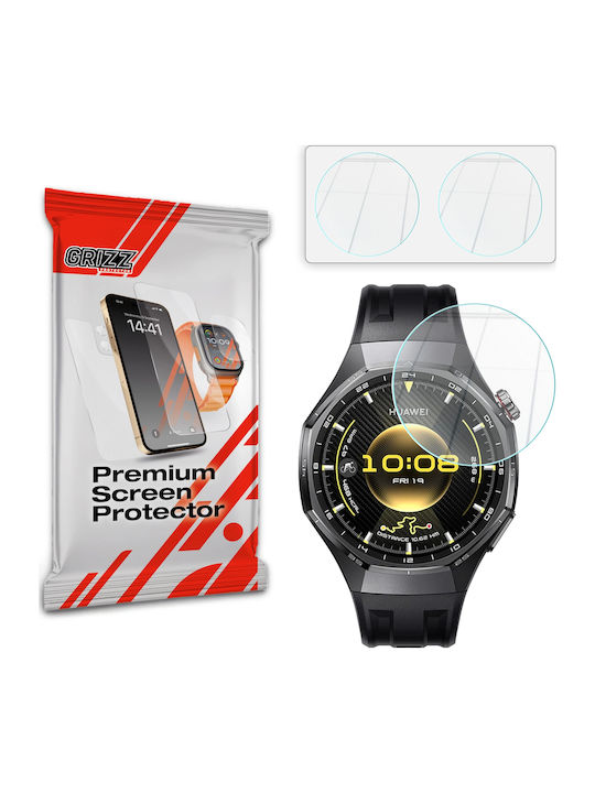 GrizzGlass Tempered Glass for Huawei Watch GT 6 46mm 2 Pieces