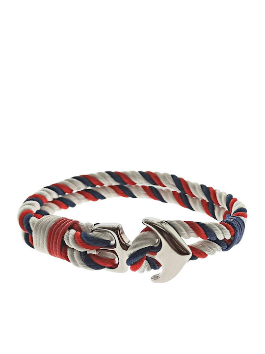Silver And More Men's Bracelet with Anchor Design from Steel 20cm