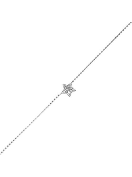 Silver And More Дамска Гривна от Сребро с Зиркон