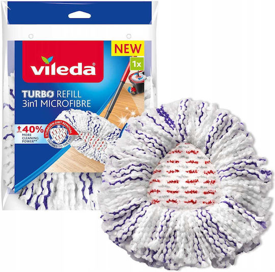 Vileda Microfibre Περιστρεφόμενη Ανταλλακτικό Σφουγγαρίστρας