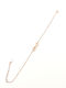 PS Silver Women's Chain Bracelet with Infinity Design Gold Plated Silver with Zircon
