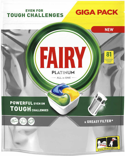 Fairy Platinum All In One Geschäftliche 81 Kapseln Geschirrspülmittel