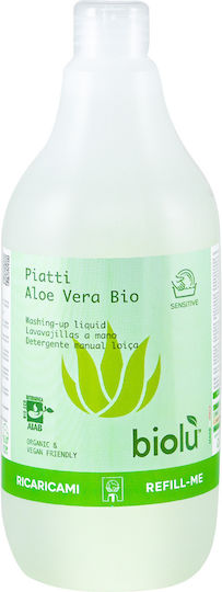 Biolu Υγρά Πιάτων Αλόη Βέρα Bio 1 Liter