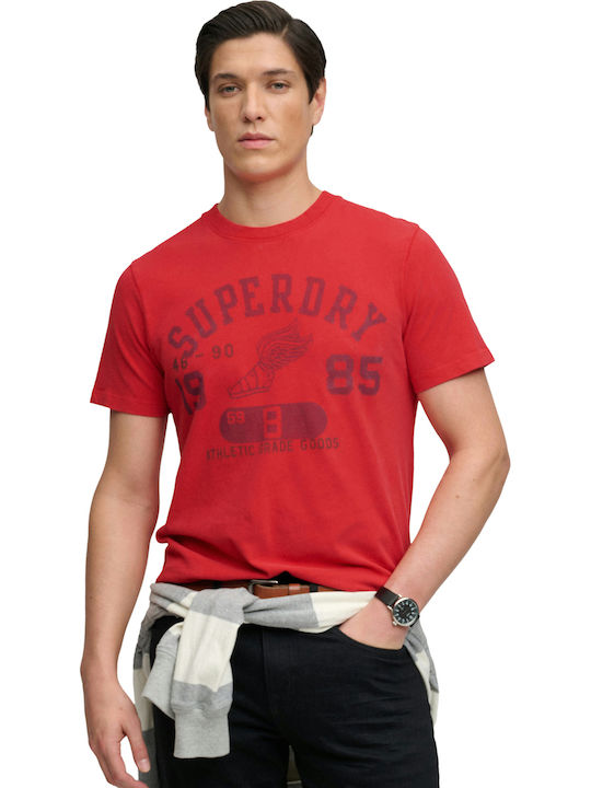 Superdry Ovin Vintage Herrenblusen Flare Rote