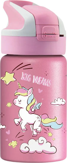 Laken Kids Water Bottle Thermos Stainless Steel Pink 350ml