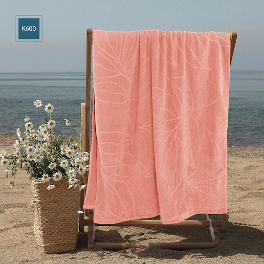 Isadore Lorraine Orange Beach Towel