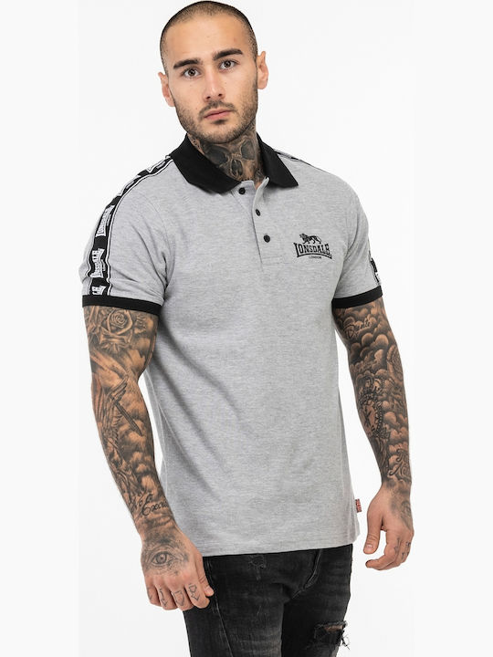 Lonsdale Setter Polo Μπλούζα Κοντομάνικη Γκρι