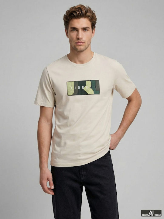 T-shirt Εκρου