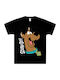Kids T-shirt Black Scooby Doo