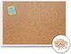 Cork Notice Board White Frame Easy Installation Vertical Horizontal