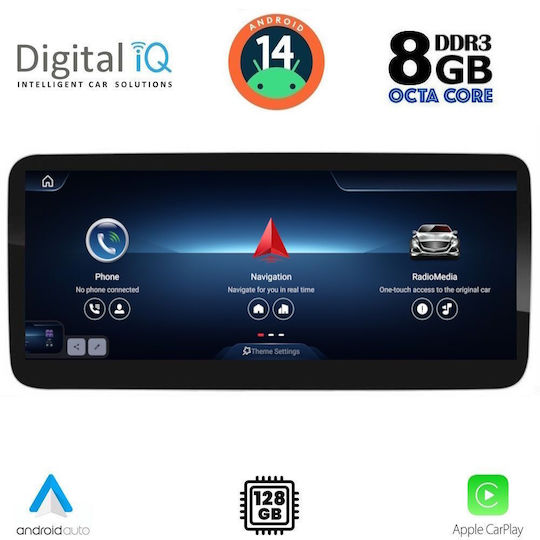 Digital IQ Ηχοσύστημα Αυτοκινήτου για Mercedes-Benz B Class 2015-2019 (Bluetooth/USB/WiFi/GPS/Apple-Carplay/Android-Auto) με Οθόνη Αφής 12.3"
