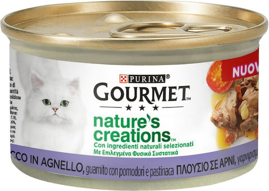 Purina Nasses Katzenfutter für Erwachsene Katzen in Dose mit Lamm Rindfleisch Geflügel Fisch Gemüse Spinat und Reis 85g