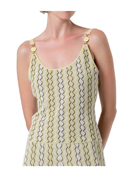 Bluza Damă Fără Mâneci Multicolor