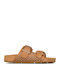 Women's Flat Sandals Tabac Brown