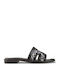 Women's Black Flat Sandals