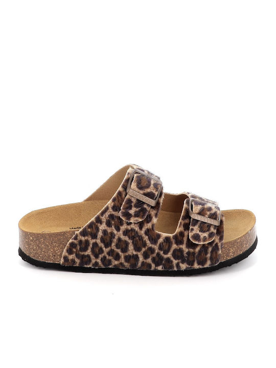 Plakton Leather Women's Anatomic Sandals Beige