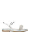 Women's Flat Sandals Silver