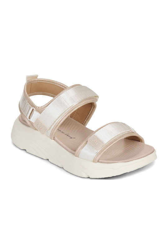 Γυναικεία Σανδάλια Flatforms Μπεζ