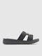 Women's Black Flat Sandals